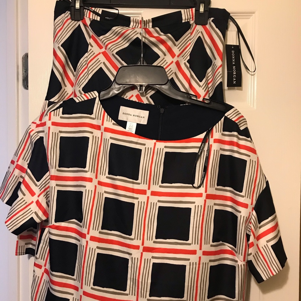 Donna Morgan 2piece skirt and shirt